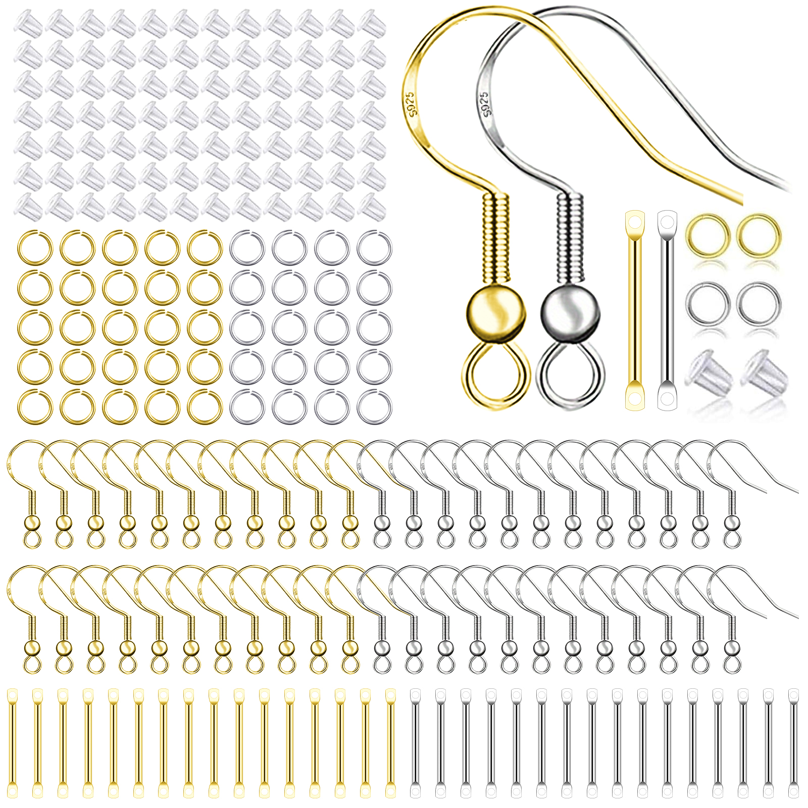 Jewelry Making A Ring - 925 Silver/Gold Plated Earring Hooks for