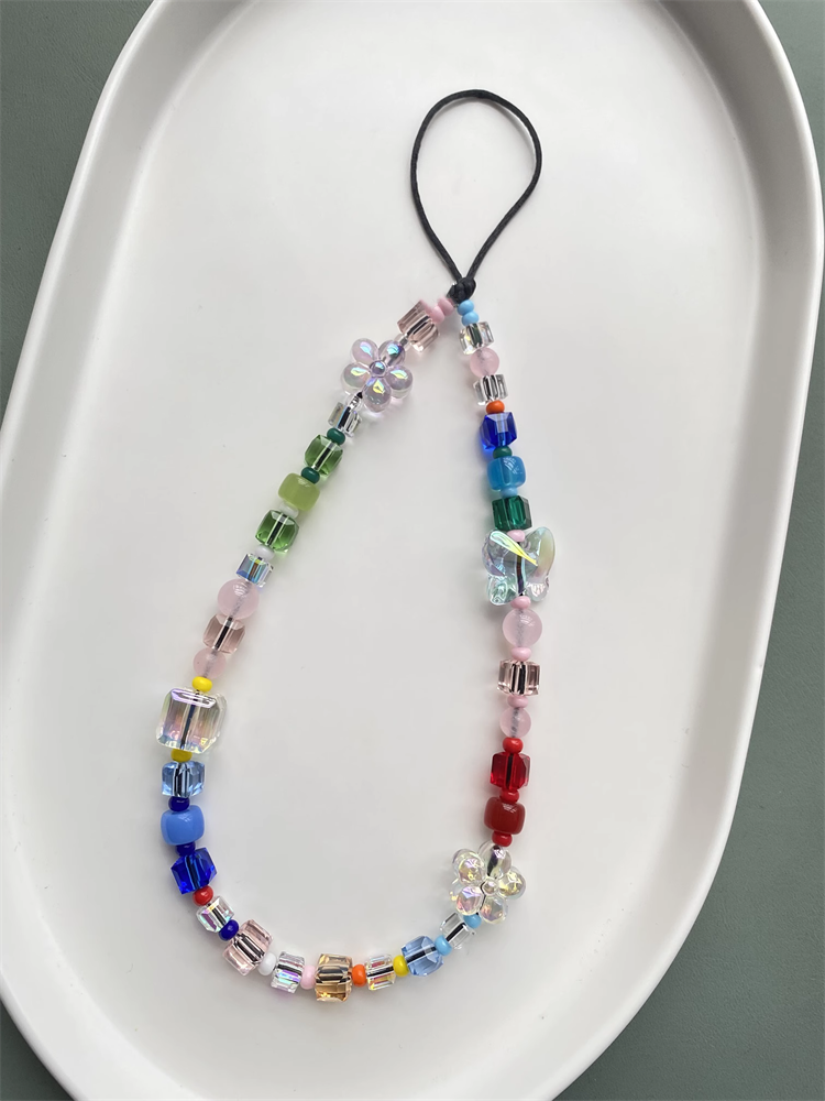 Crystal Bead Mix - HERLOOK Butterfly Phone Charm Strap Crystal