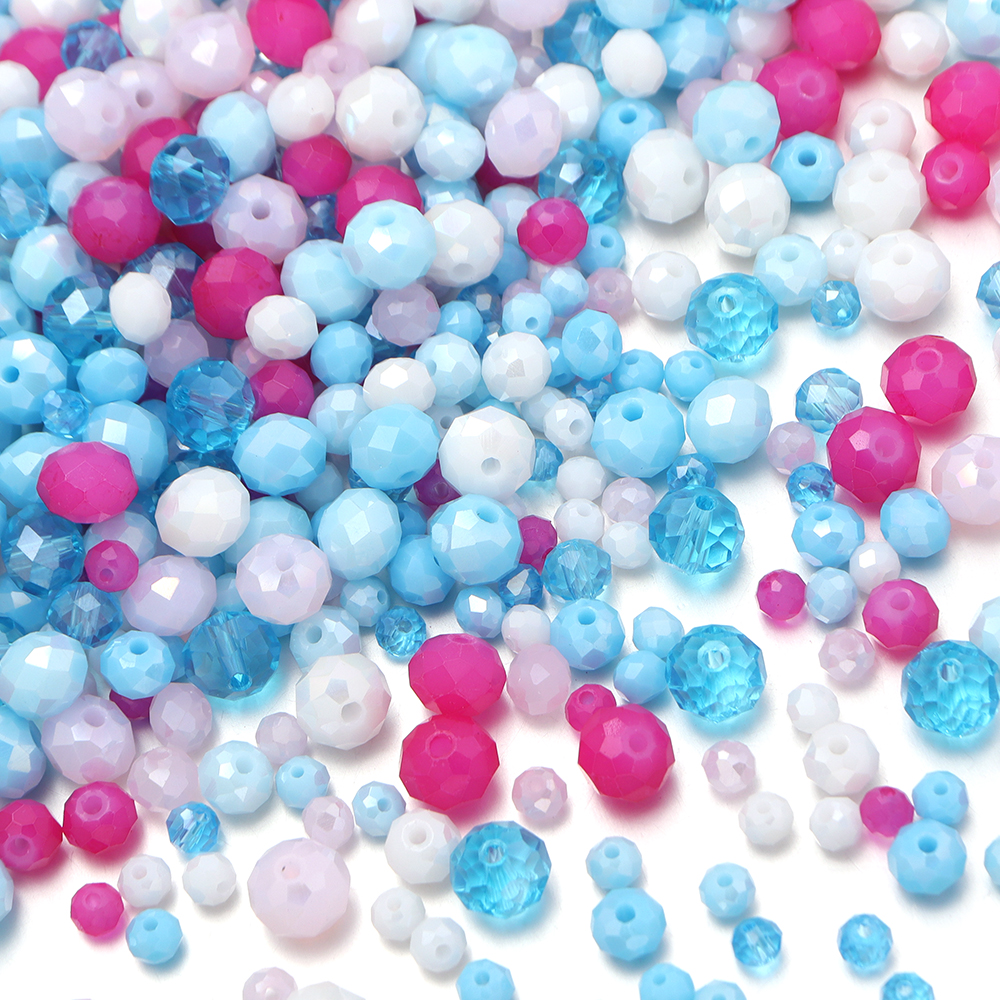 100-200pcs/lot 4/6/8mm Pink Bl – Crystal Bead Mix Bewertung und Preis