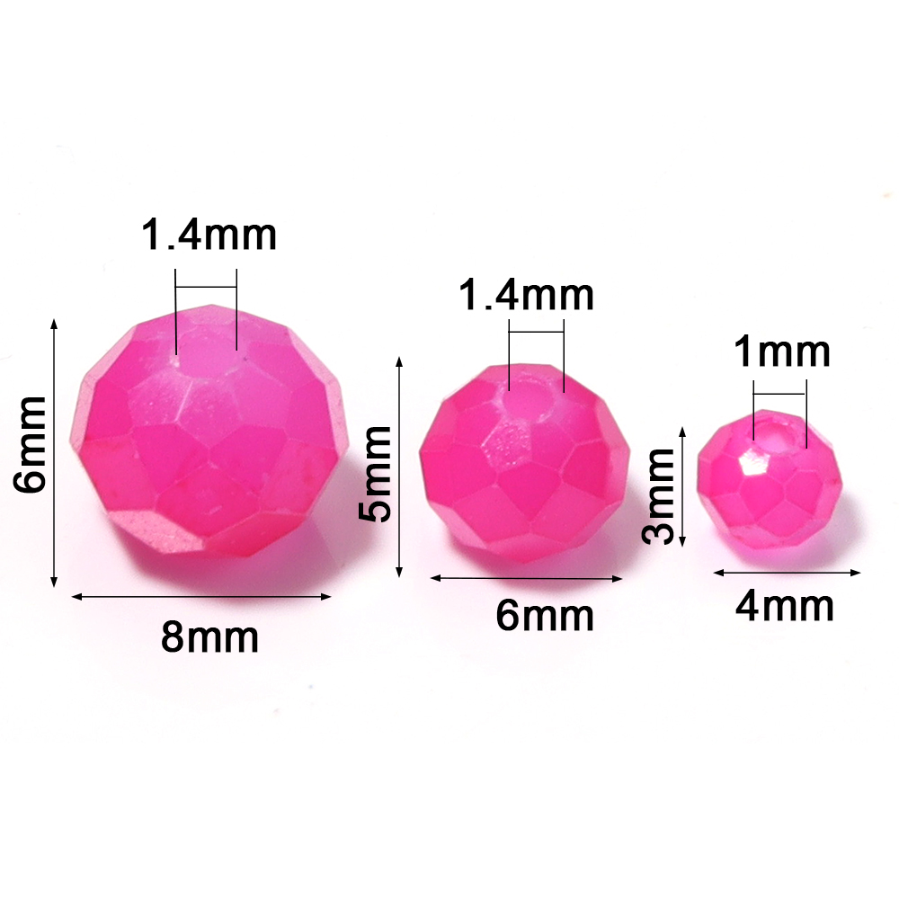 100-200pcs/lot 4/6/8mm Pink Bl – Crystal Bead Mix Bewertung und Preis