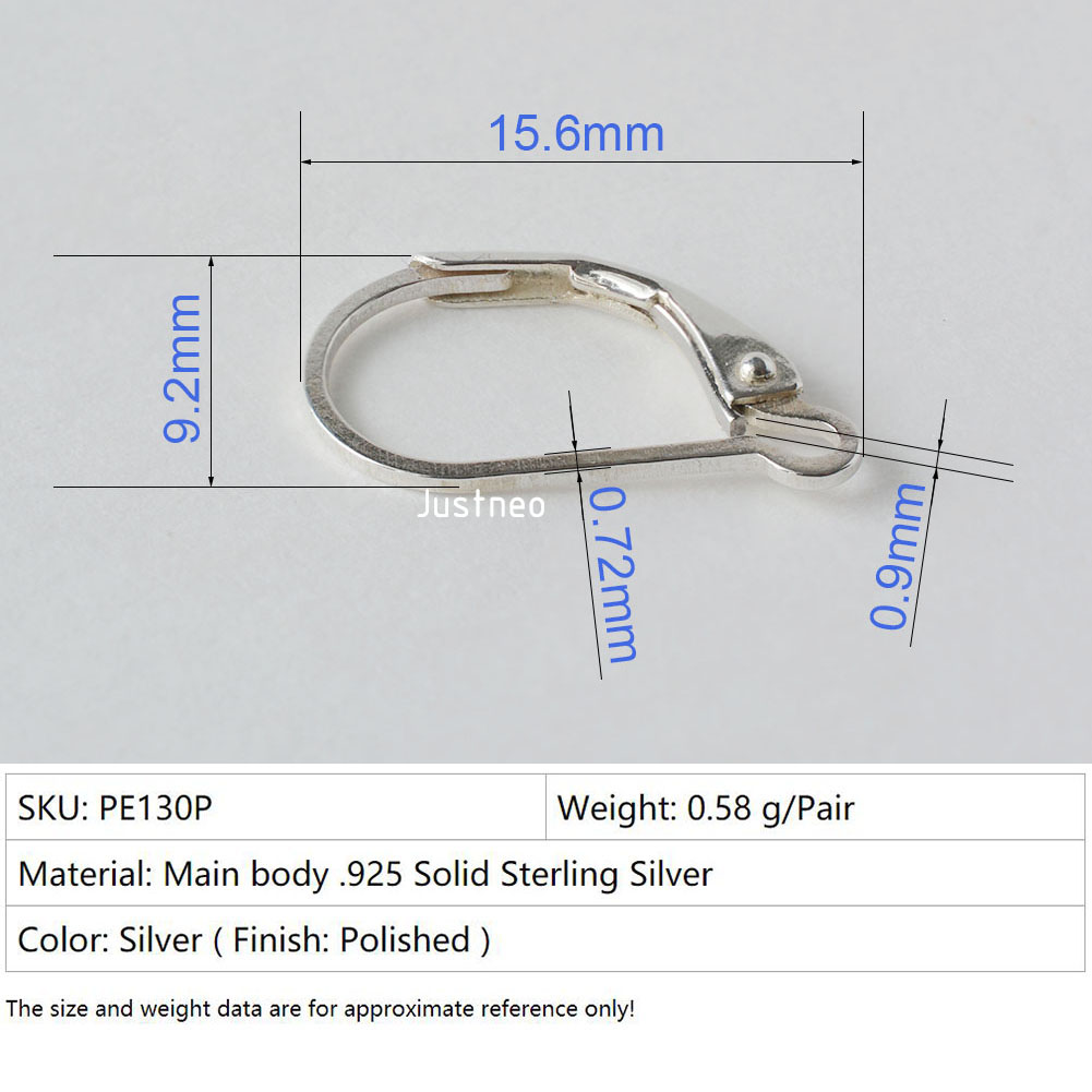 Solid 925 Sterling Silver Hing – Jewelry Making Earrings Bewertung und Preis