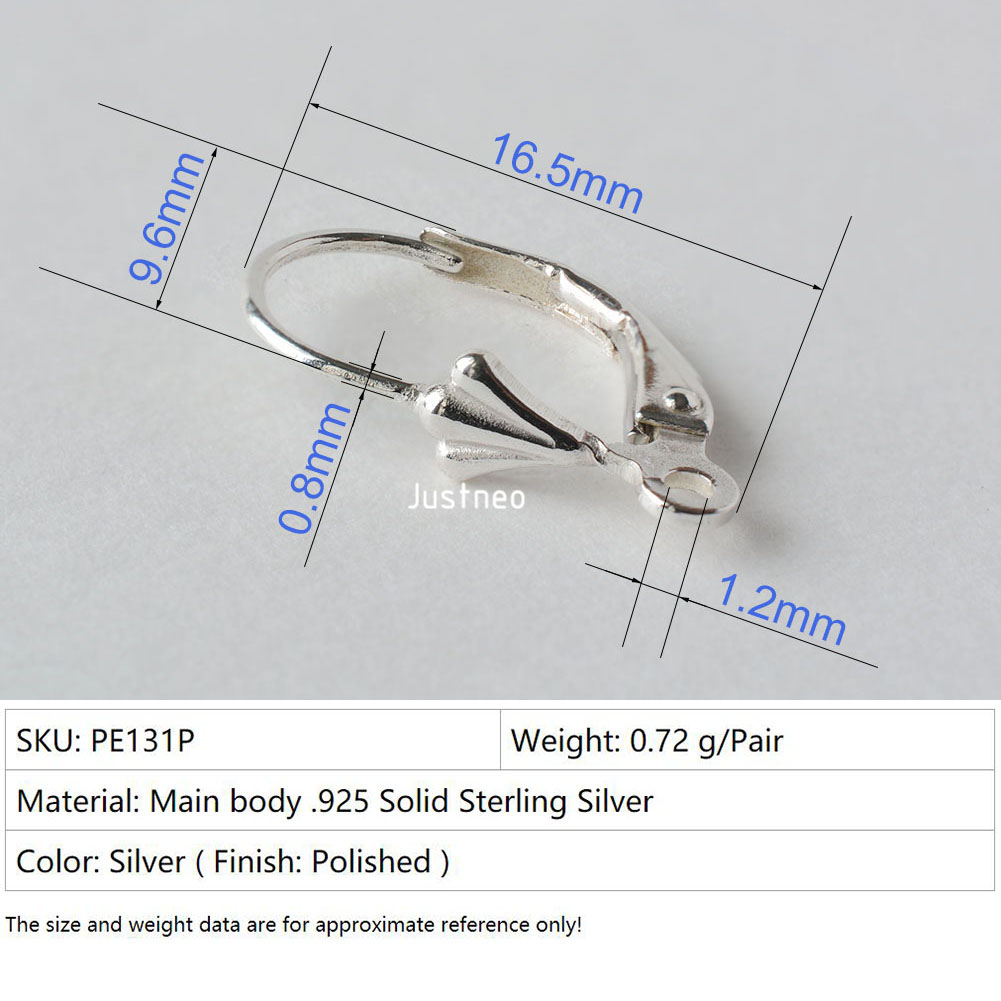 Solid 925 Sterling Silver Hing – Jewelry Making Earrings Bewertung und Preis