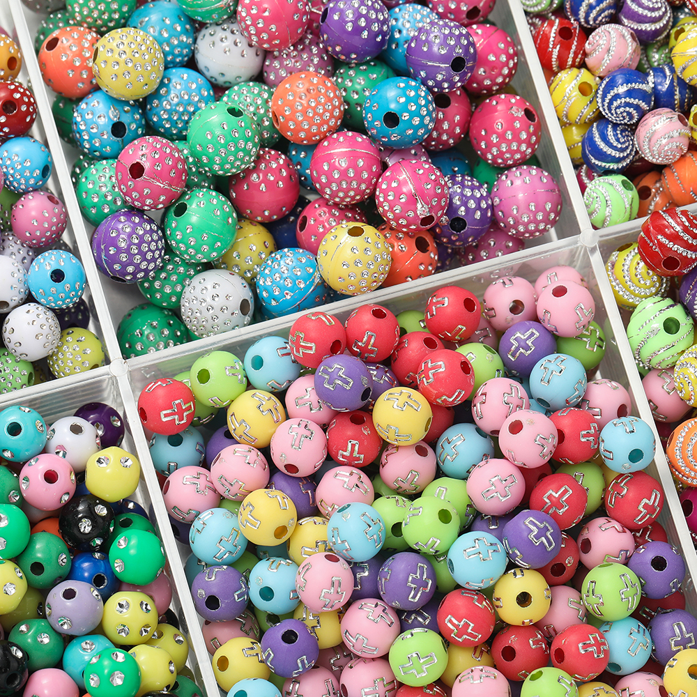 50/100Pcs 8/10mm Round mixed C – Crystal Bead Mix Bewertung und Preis
