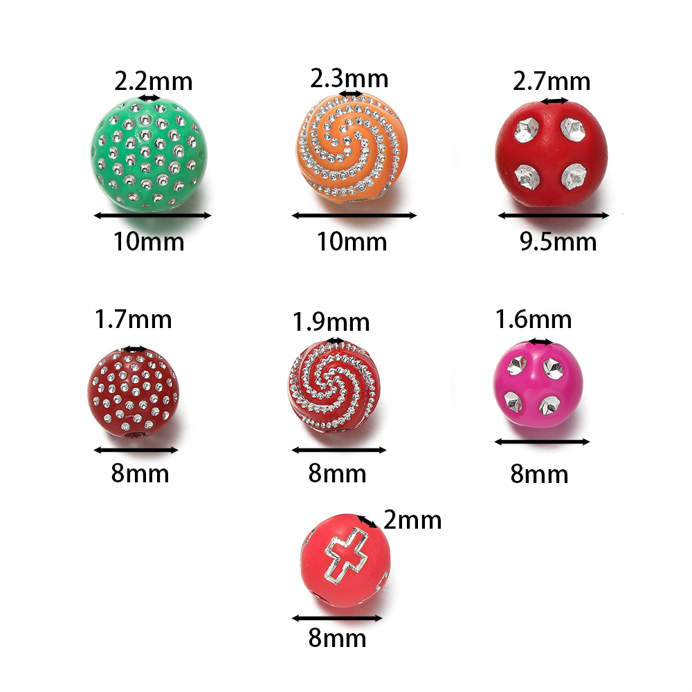 50/100Pcs 8/10mm Round mixed C – Crystal Bead Mix Bewertung und Preis
