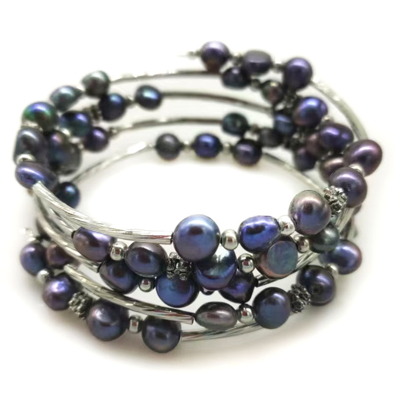 33 inches 7-8mm Rainbow Natura – Memory Wire Bracelet Bewertung und Preis
