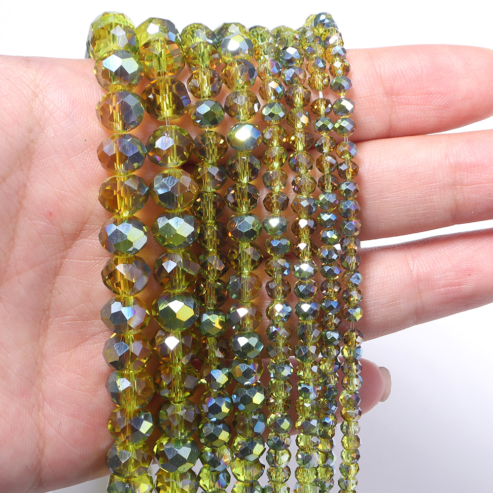 1strand/lot 3/4/6/8mm Faceted  – Crystal Bead Mix Bewertung und Preis