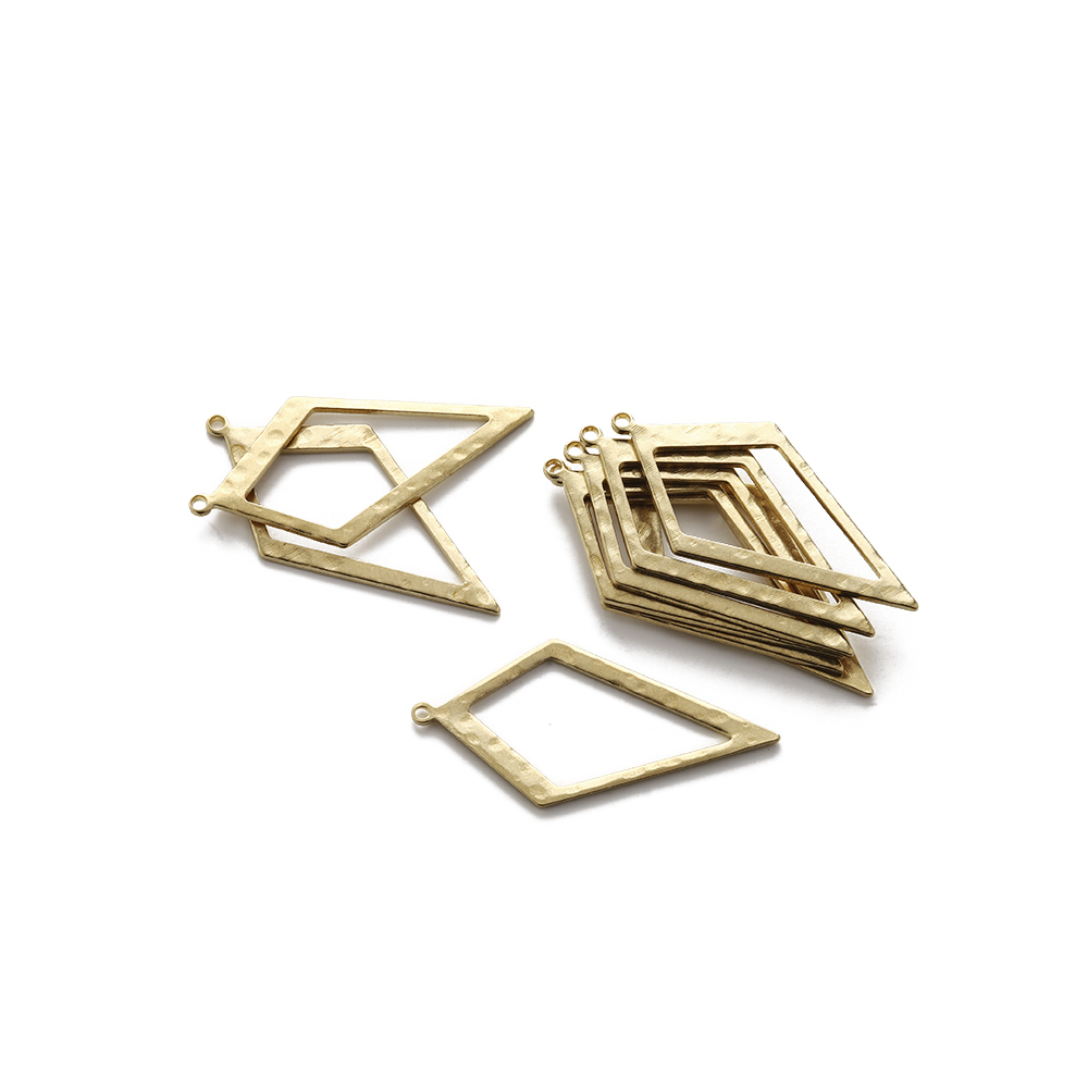 Raw Brass Hammered Rhombus Cha – Jewelry Making Hammer Bewertung und Preis