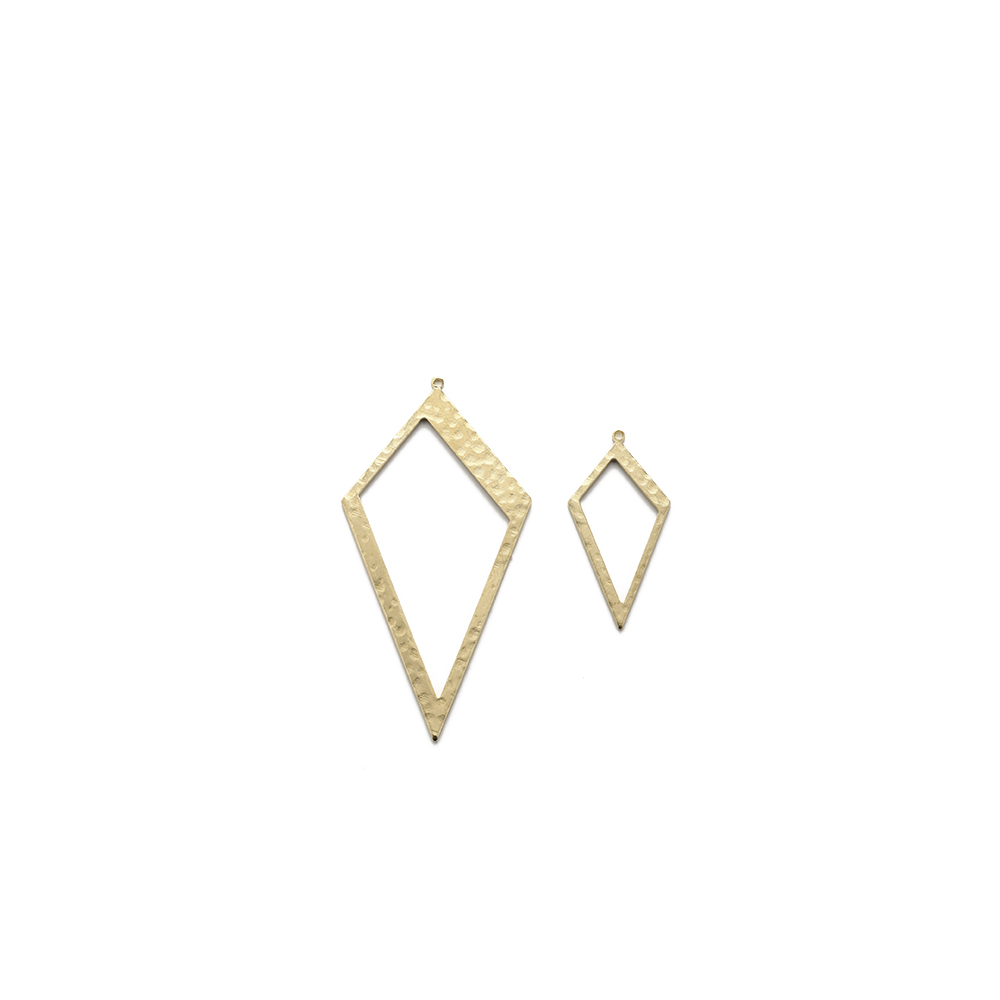 Raw Brass Hammered Rhombus Cha – Jewelry Making Hammer Bewertung und Preis