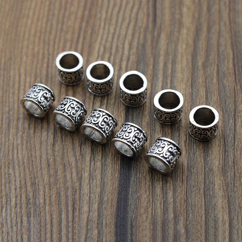 20pcs Metal Large Hole 6mm/Tib – Jewelry Making Silver Bewertung und Preis
