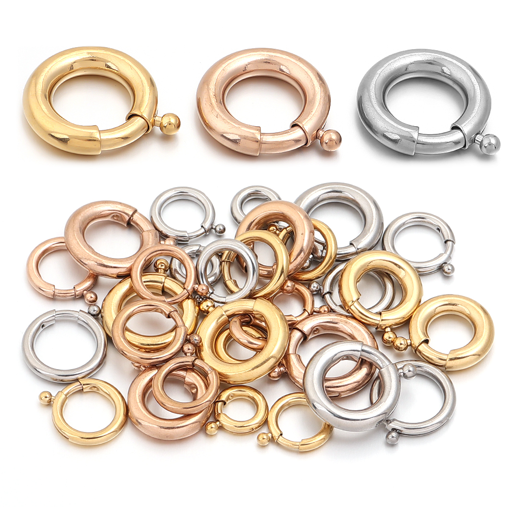2pcs Stainless Steel Spring Cl – Jewelry Making A Ring Bewertung und Preis