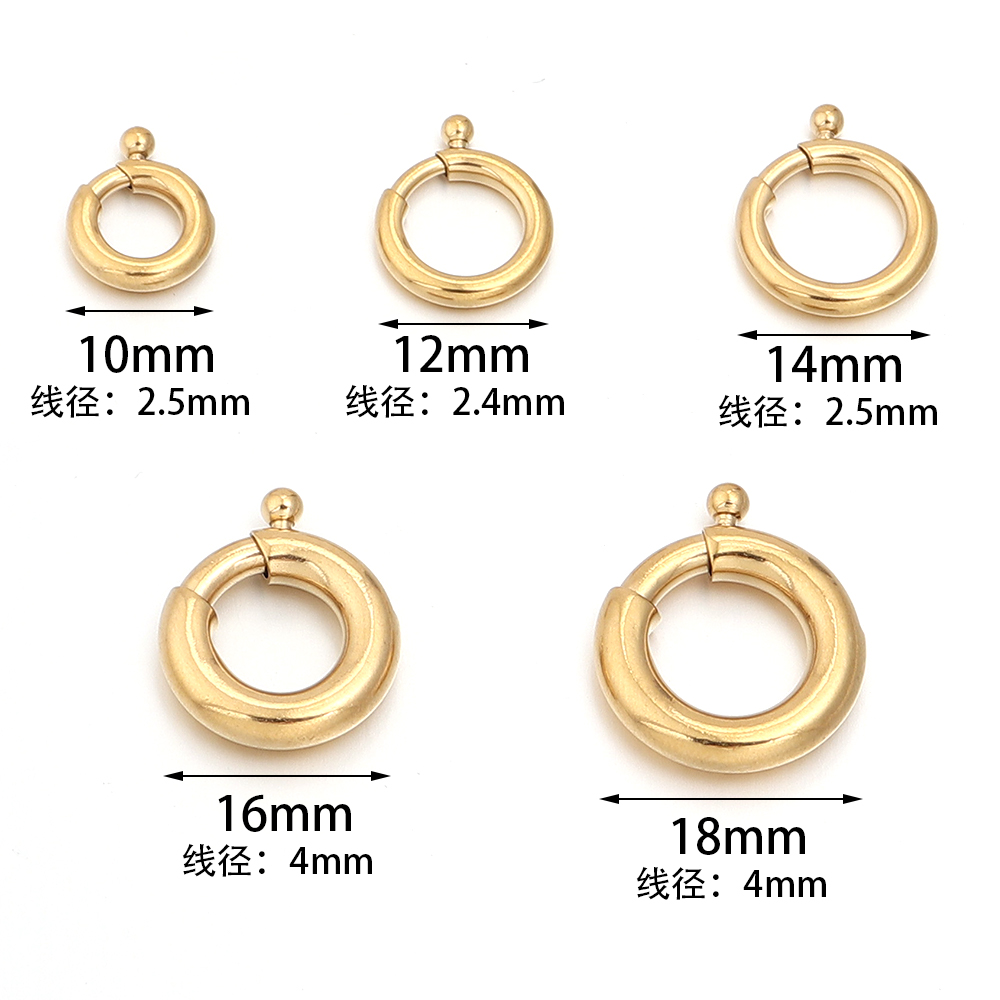 2pcs Stainless Steel Spring Cl – Jewelry Making A Ring Bewertung und Preis