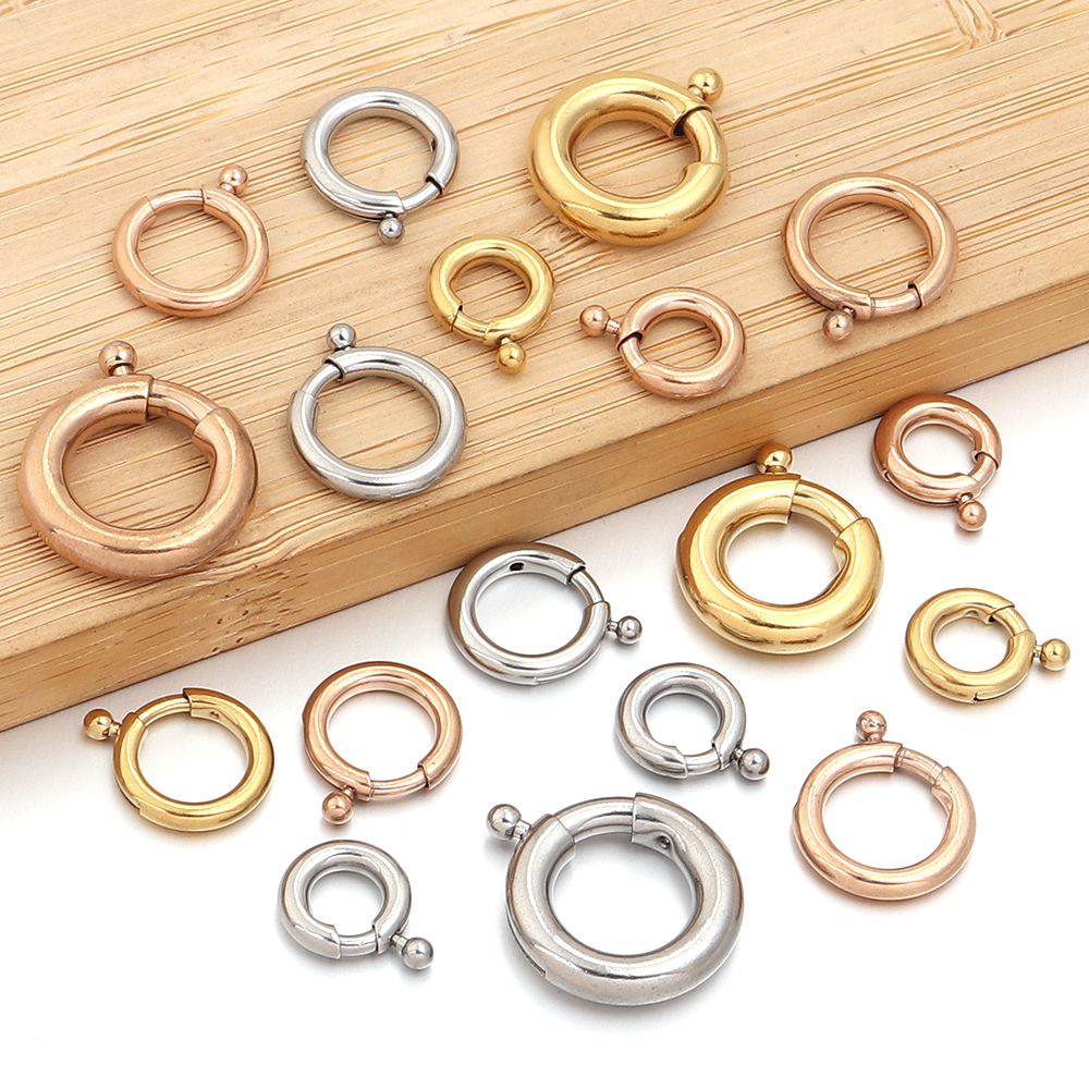 2pcs Stainless Steel Spring Cl – Jewelry Making A Ring Bewertung und Preis