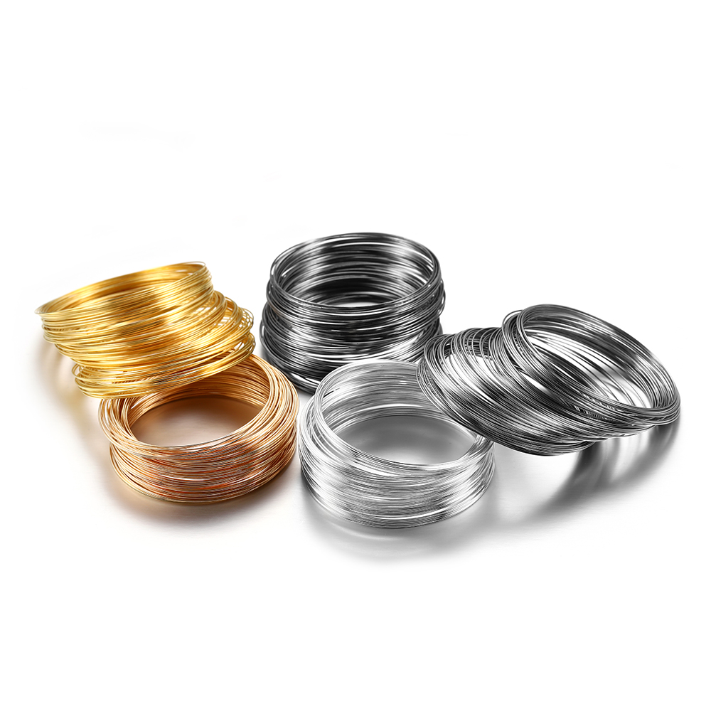 100 Loops/lot 0.6mm Silver Gol – Memory Wire Bracelet Bewertung und Preis