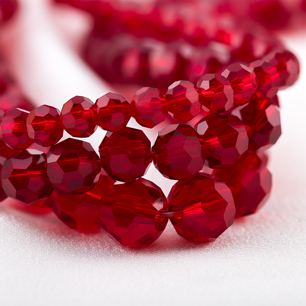 1strand/lot Red Faceted Crysta – Crystal Bead Mix Bewertung und Preis
