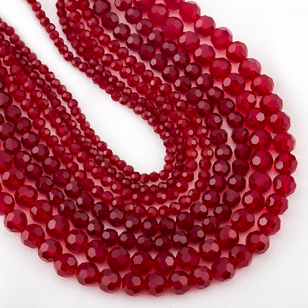 1strand/lot Red Faceted Crysta – Crystal Bead Mix Bewertung und Preis