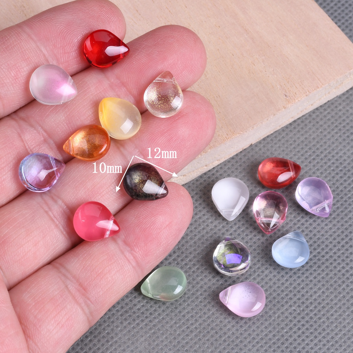 10pcs Flat Teardrop Shape 10x1 – Crystal Bead Mix Bewertung und Preis