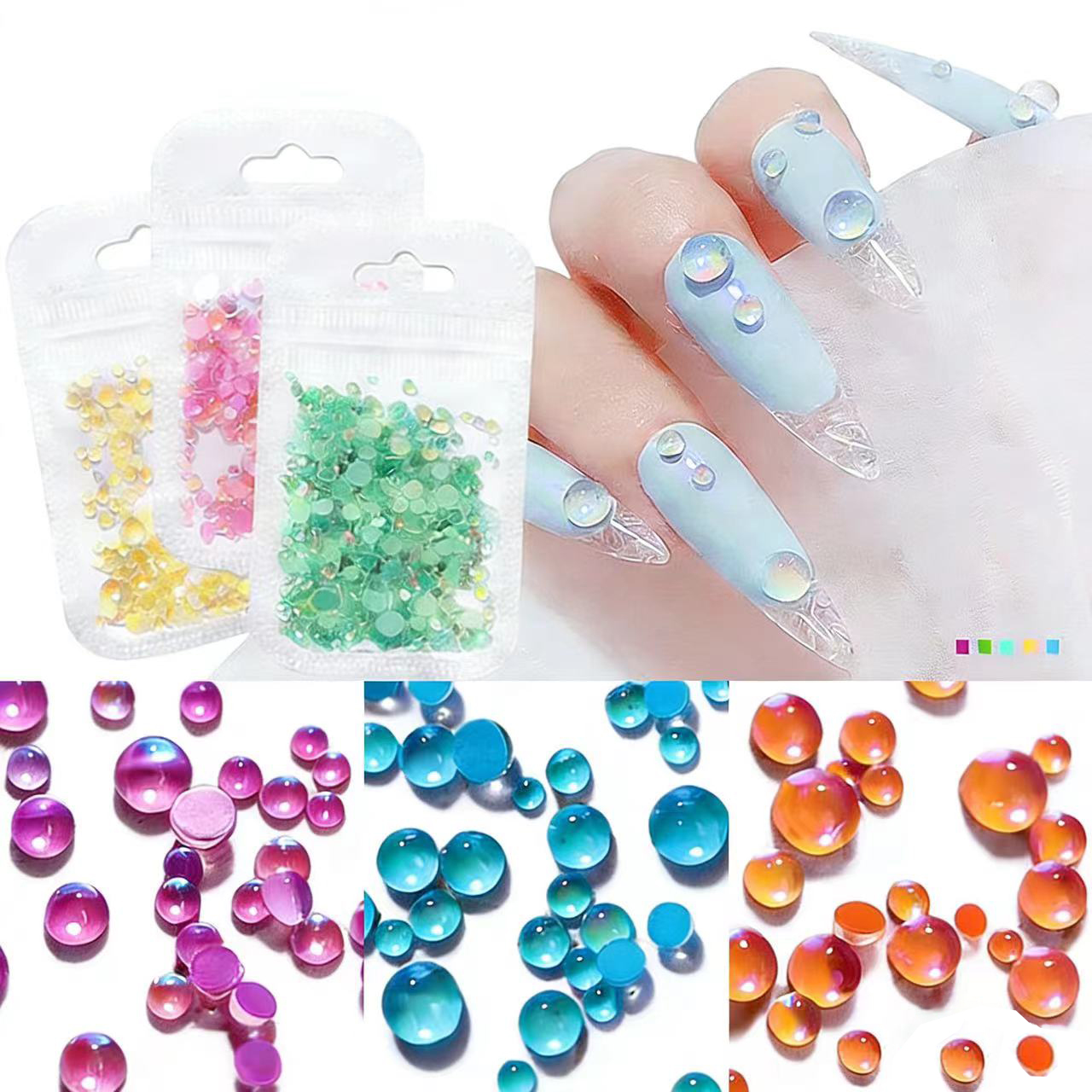 300Pcs Mermaid Tears Nail Art  – Crystal Bead Mix Bewertung und Preis