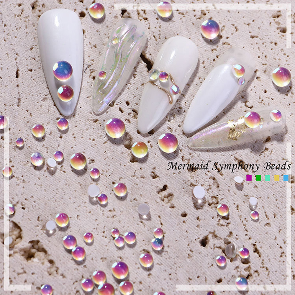 300Pcs Mermaid Tears Nail Art  – Crystal Bead Mix Bewertung und Preis