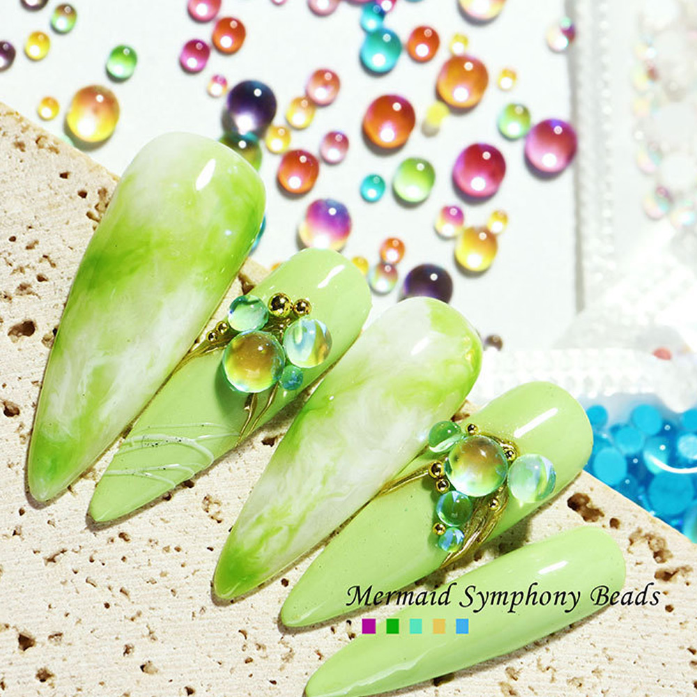 300Pcs Mermaid Tears Nail Art  – Crystal Bead Mix Bewertung und Preis
