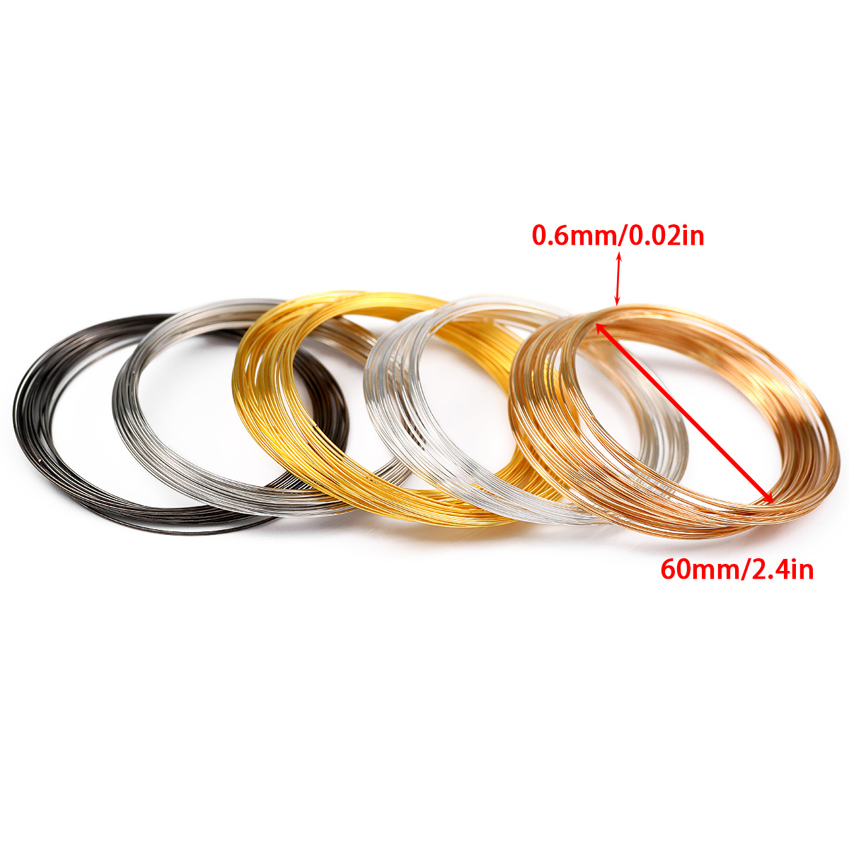 Memory Steel Wire 50Loops/Lot  – Memory Wire Bracelet Bewertung und Preis