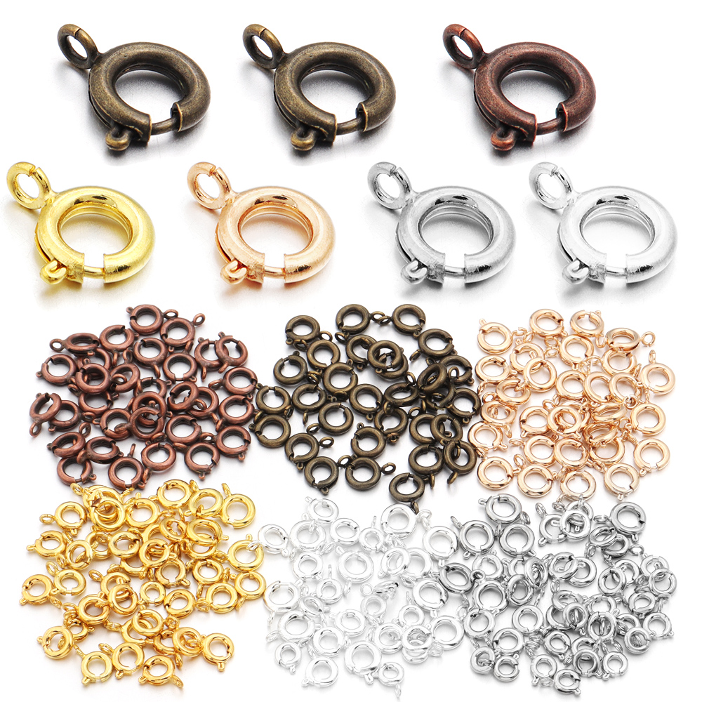 10Pcs Circle Spring Buttonr Co – Jewelry Making A Ring Bewertung und Preis