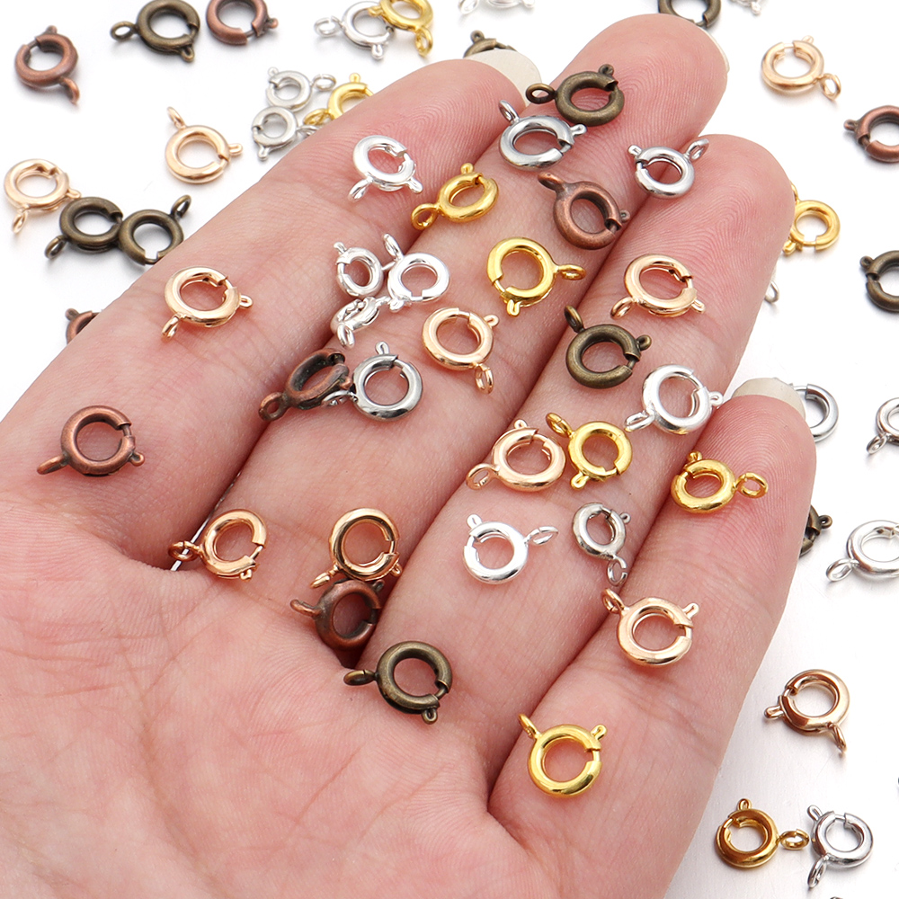 10Pcs Circle Spring Buttonr Co – Jewelry Making A Ring Bewertung und Preis