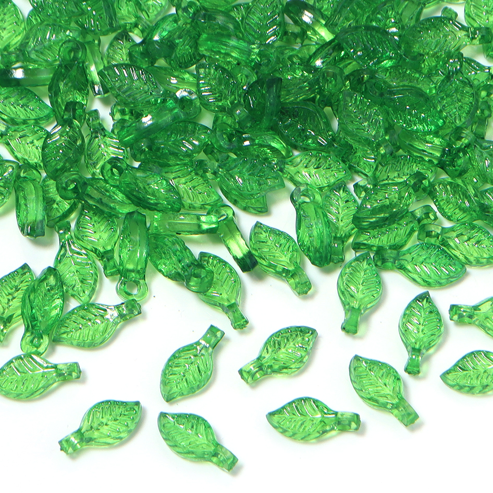 200pcs/lot Green Leaves Glass  – Crystal Bead Mix Bewertung und Preis