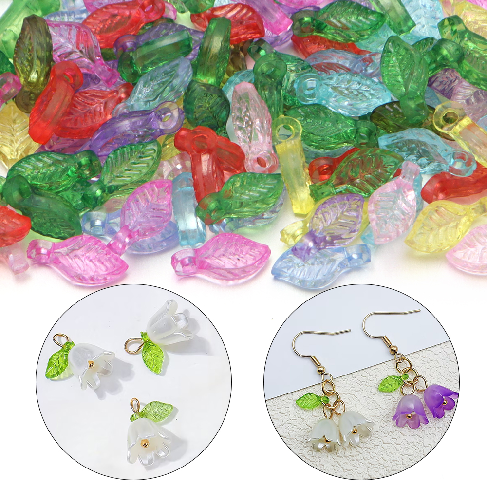 200pcs/lot Green Leaves Glass  – Crystal Bead Mix Bewertung und Preis
