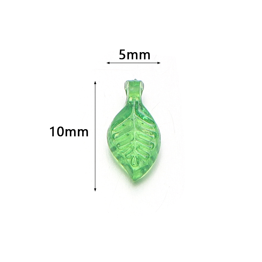 200pcs/lot Green Leaves Glass  – Crystal Bead Mix Bewertung und Preis