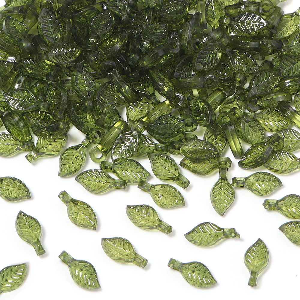 200pcs/lot Green Leaves Glass  – Crystal Bead Mix Bewertung und Preis