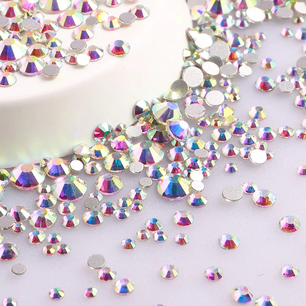 Crystal AB Mix Size Flat Back  – Crystal Bead Mix Bewertung und Preis