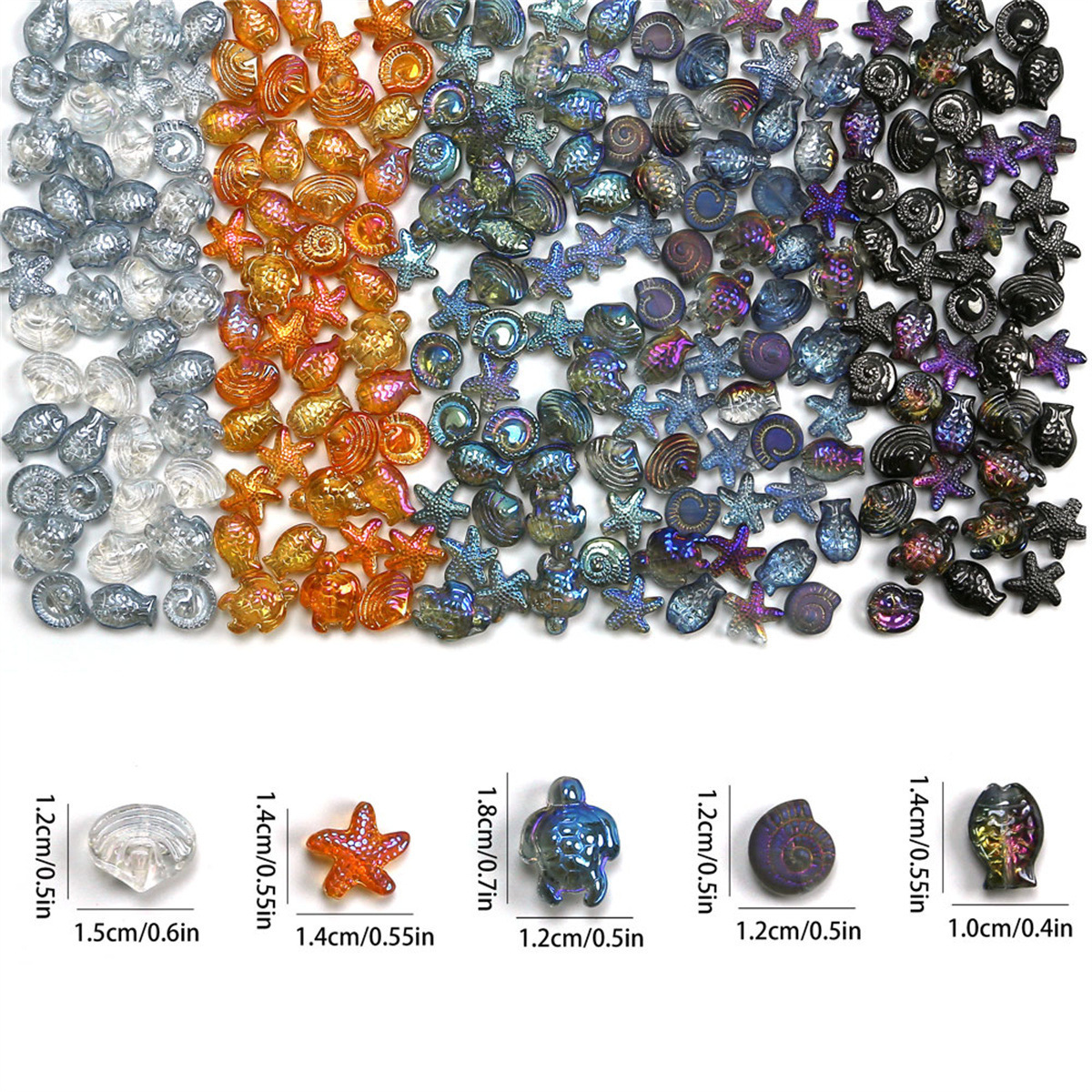 Mixed Ocean Fish Shell Starfis – Crystal Bead Mix Bewertung und Preis
