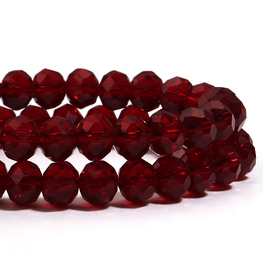1strand/lot Pomegranate Red Fa – Crystal Bead Mix Bewertung und Preis