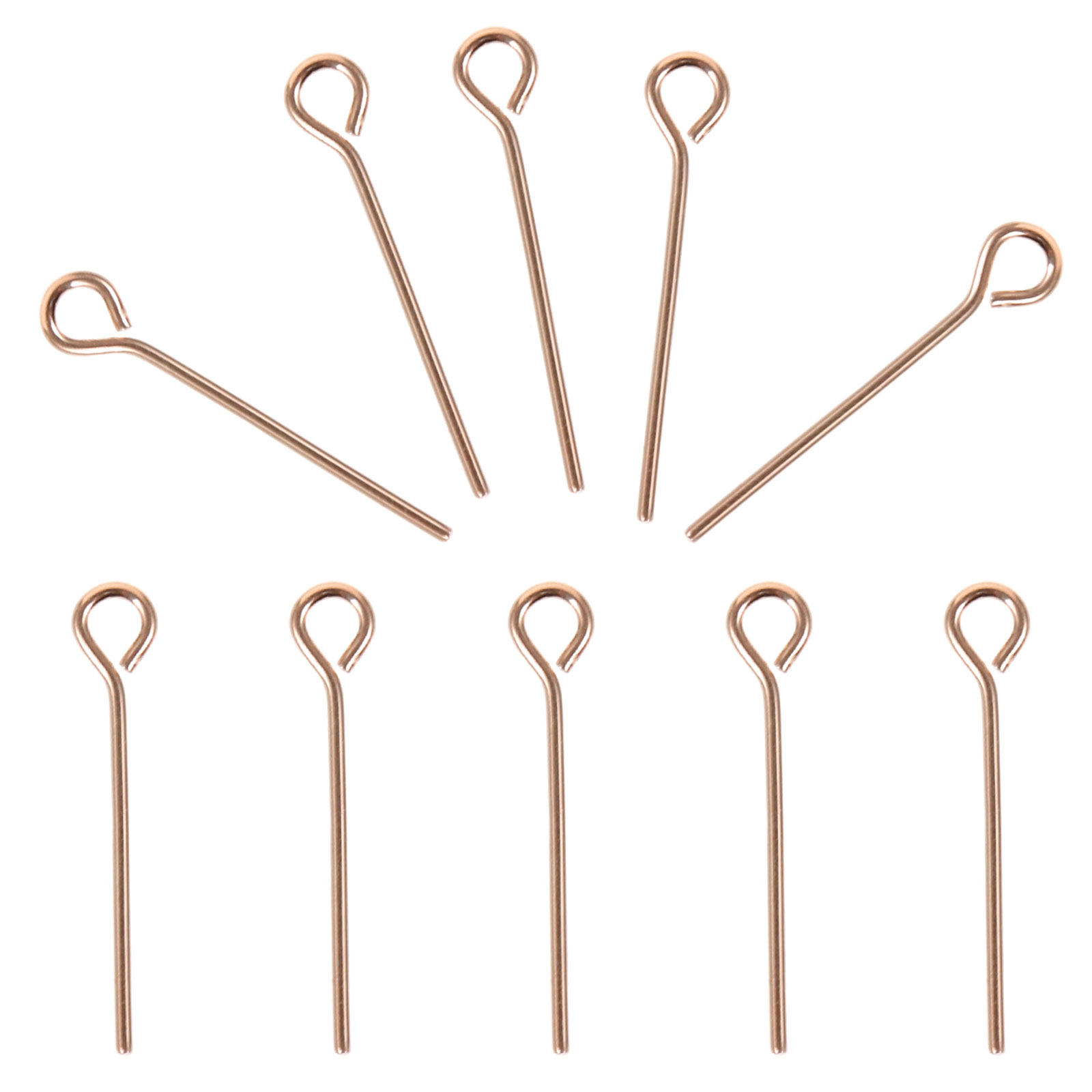 10pcs Eye Pins Stainless Steel – Jewelry Making Silver Bewertung und Preis