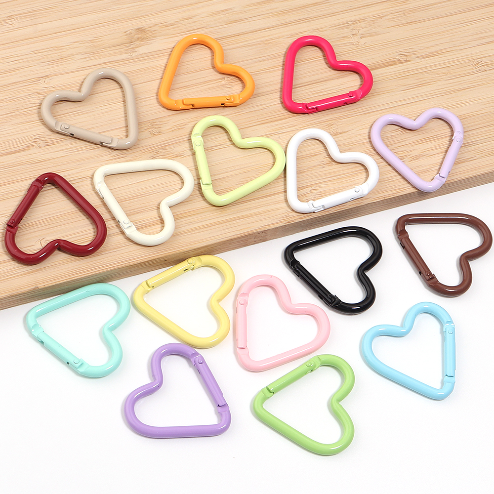 5pcs Colorful Heart-shaped Alu – Jewelry Making A Ring Bewertung und Preis