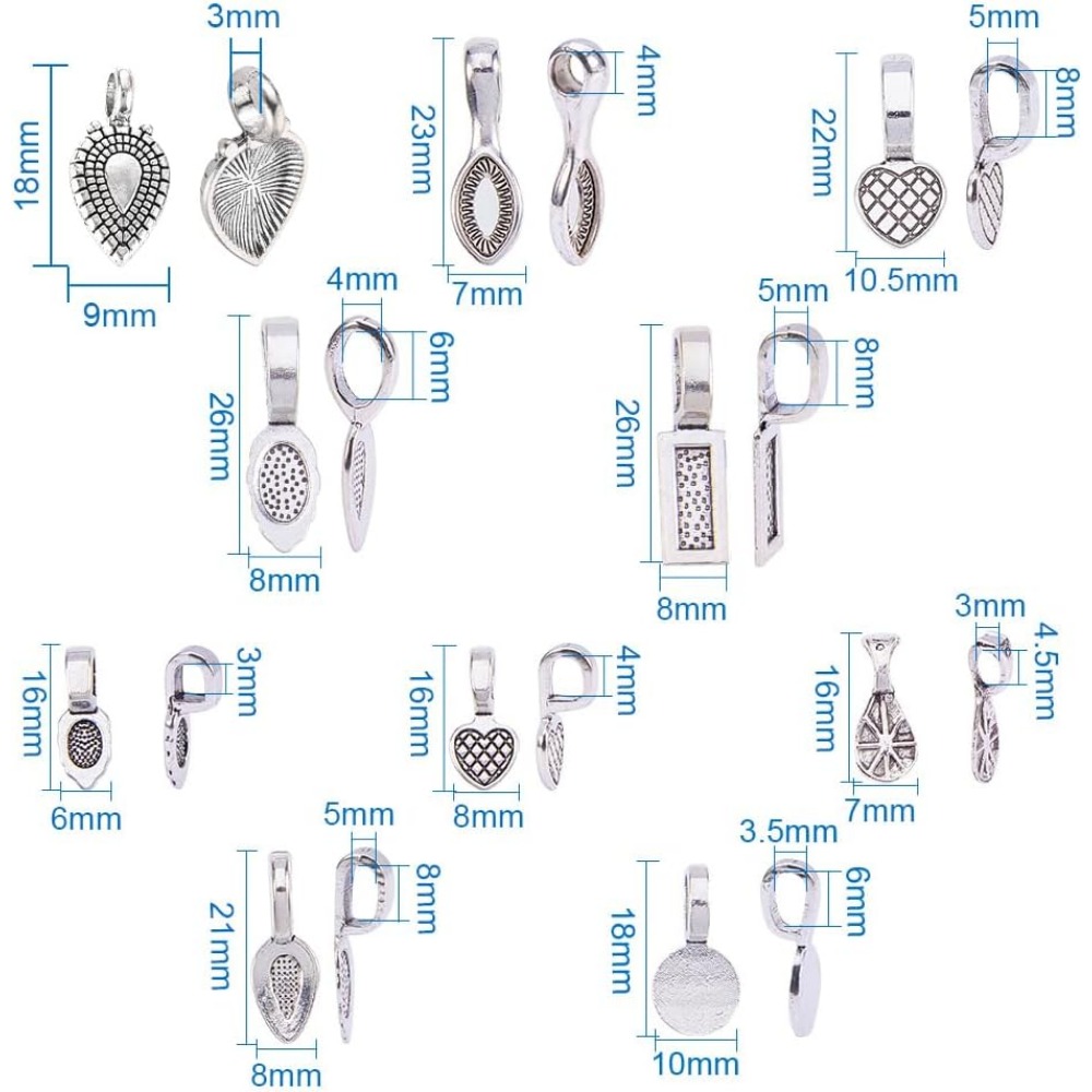 200 Pieces 10 Style Tibetan Si – Jewelry Making Silver Bewertung und Preis