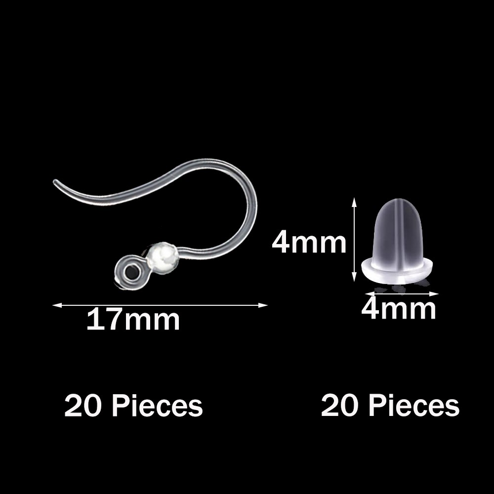 40pcs Clear Plastic Earring Ho – Jewelry Making Name Bewertung und Preis
