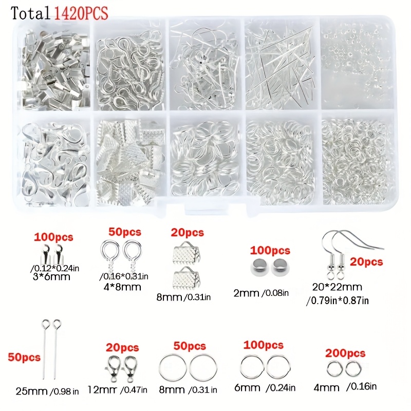 1420pcs 1box Jewelry Findings  – Jewelry Making A Ring Bewertung und Preis