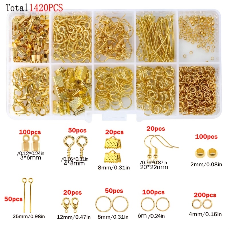 1420pcs 1box Jewelry Findings  – Jewelry Making A Ring Bewertung und Preis