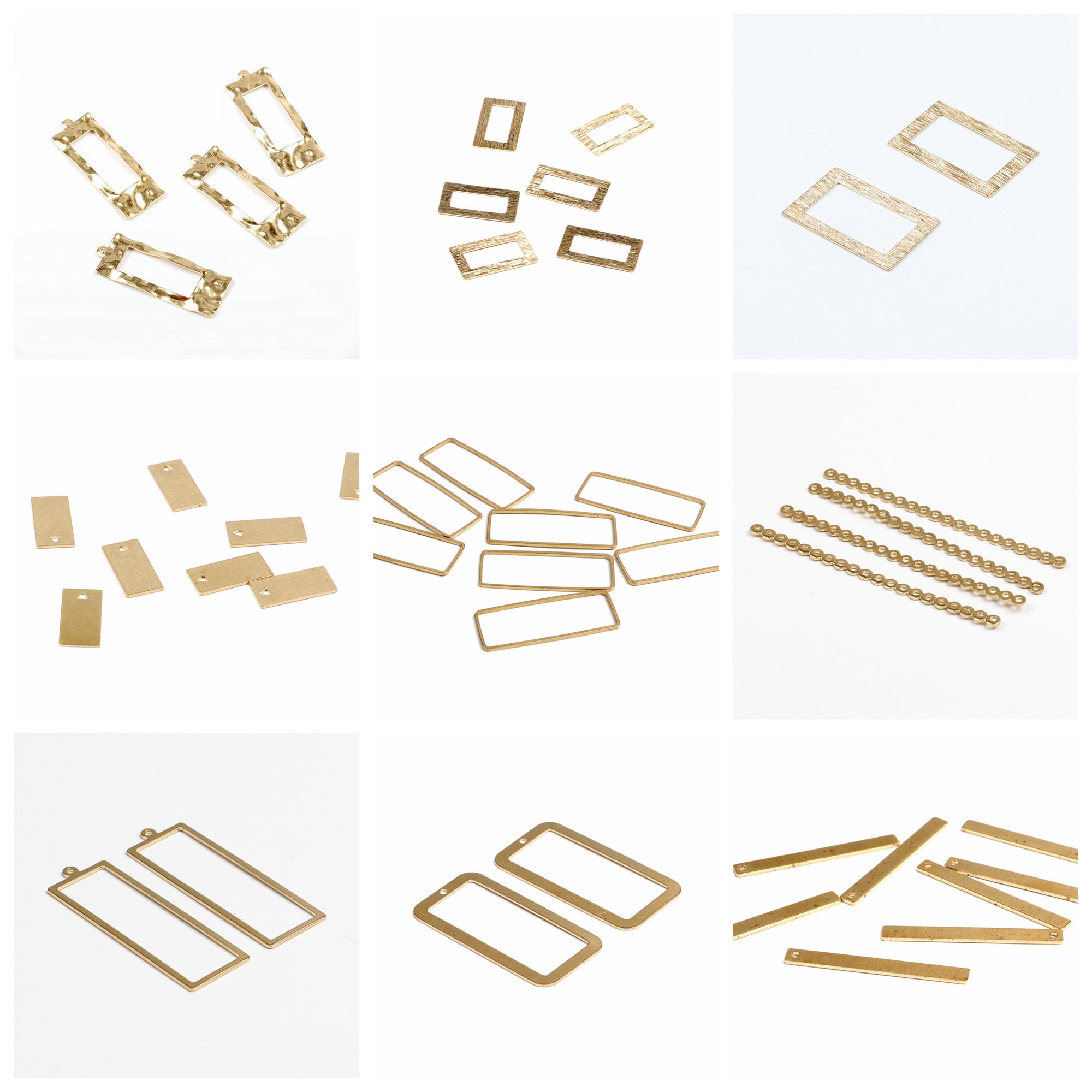 Hammered Brass Charms,Rectangl – Jewelry Making Hammer Bewertung und Preis