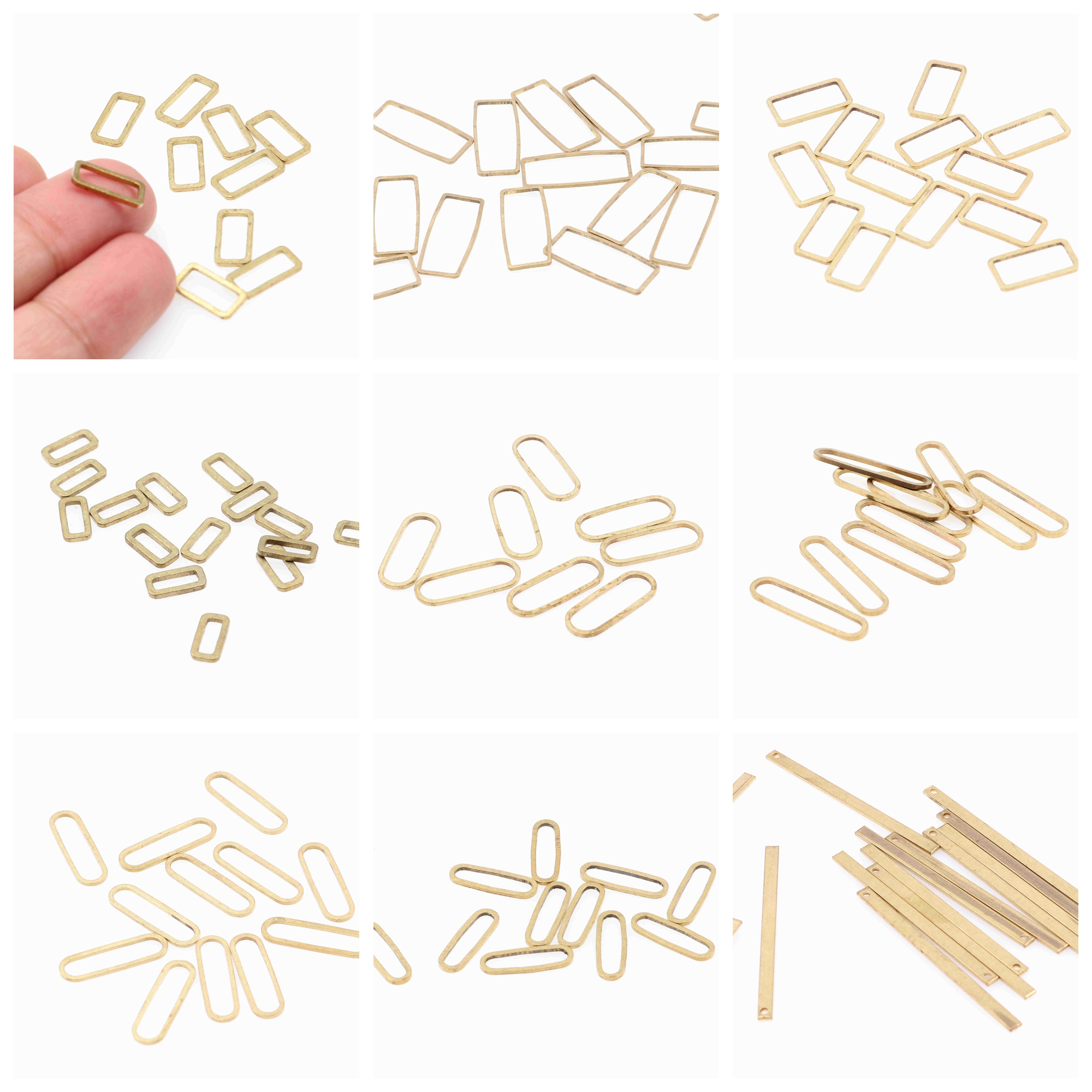 Hammered Brass Charms,Rectangl – Jewelry Making Hammer Bewertung und Preis