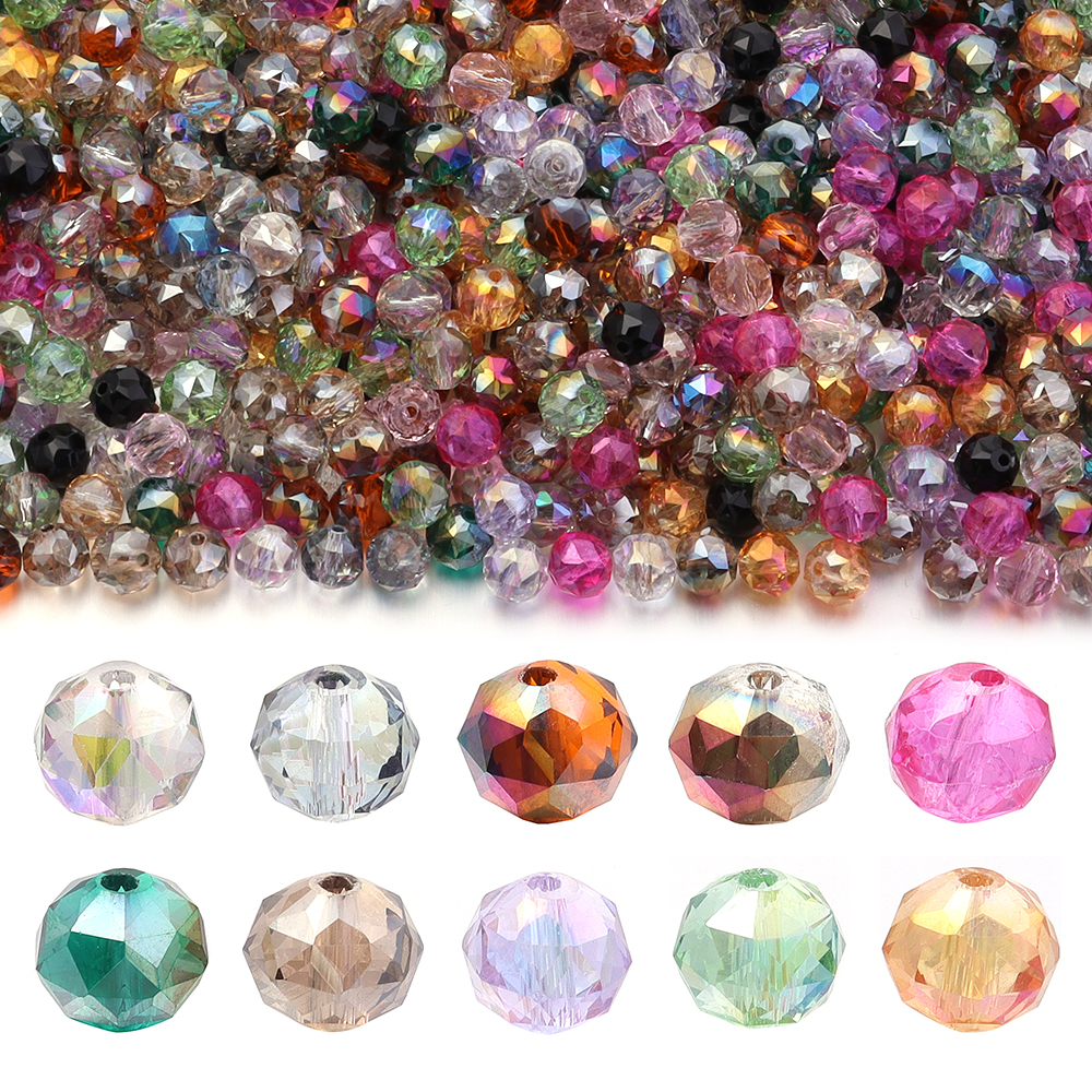 50pcs/lot Austria Crystal Glas – Crystal Bead Mix Bewertung und Preis
